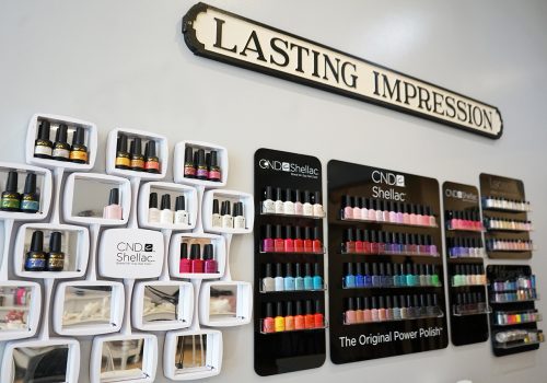 lasting impression nail polish wall